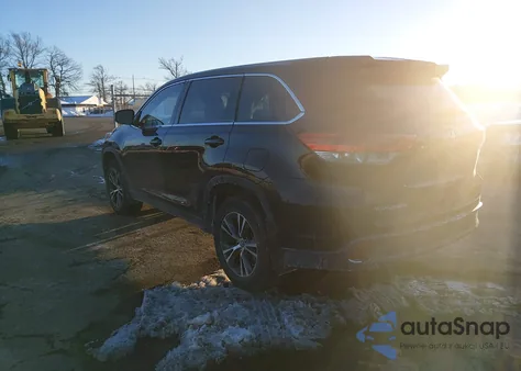 2019 Toyota Highlander Le из США, поврежденный, VIN 5TDBZRFH1KS929369